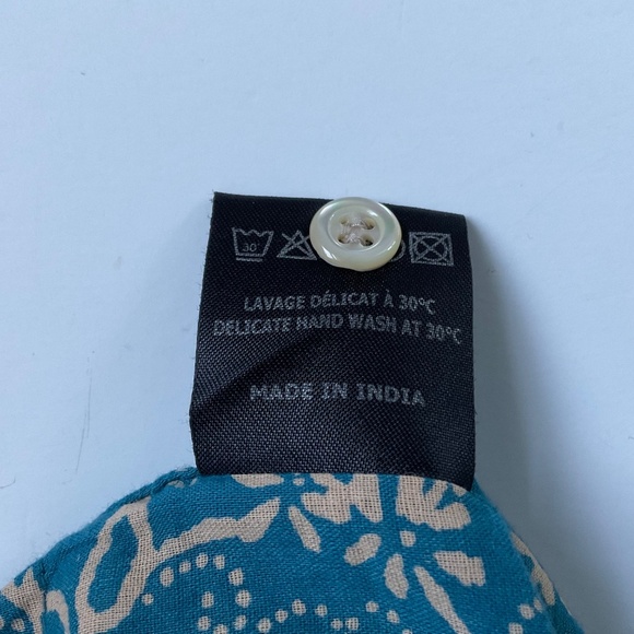 Isabel Marant Etoile Jumpsuit XS( 34) Blue/Tan Floral All Over Print Boho Chic - Picture 9 of 15